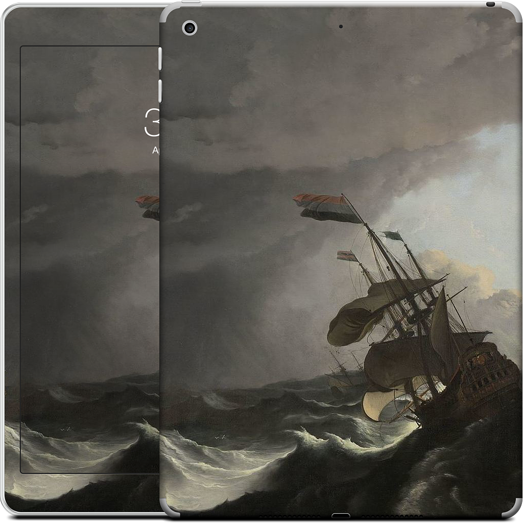 Warships During a Storm iPad Skin