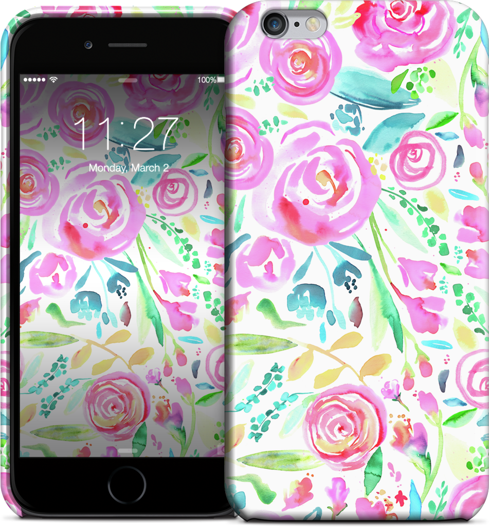 Sweet Floral Roses Pastel Bouquet iPhone Case