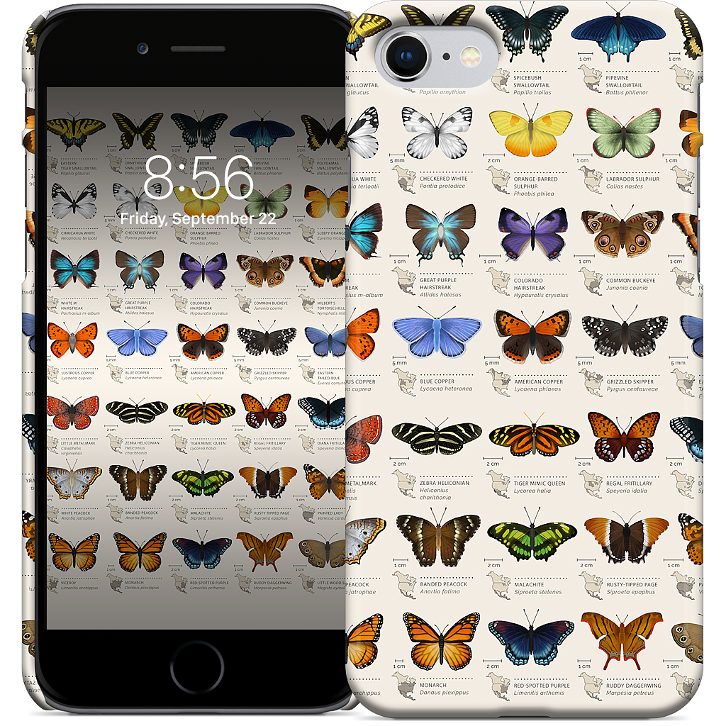 42 North American butterflies iPhone Case