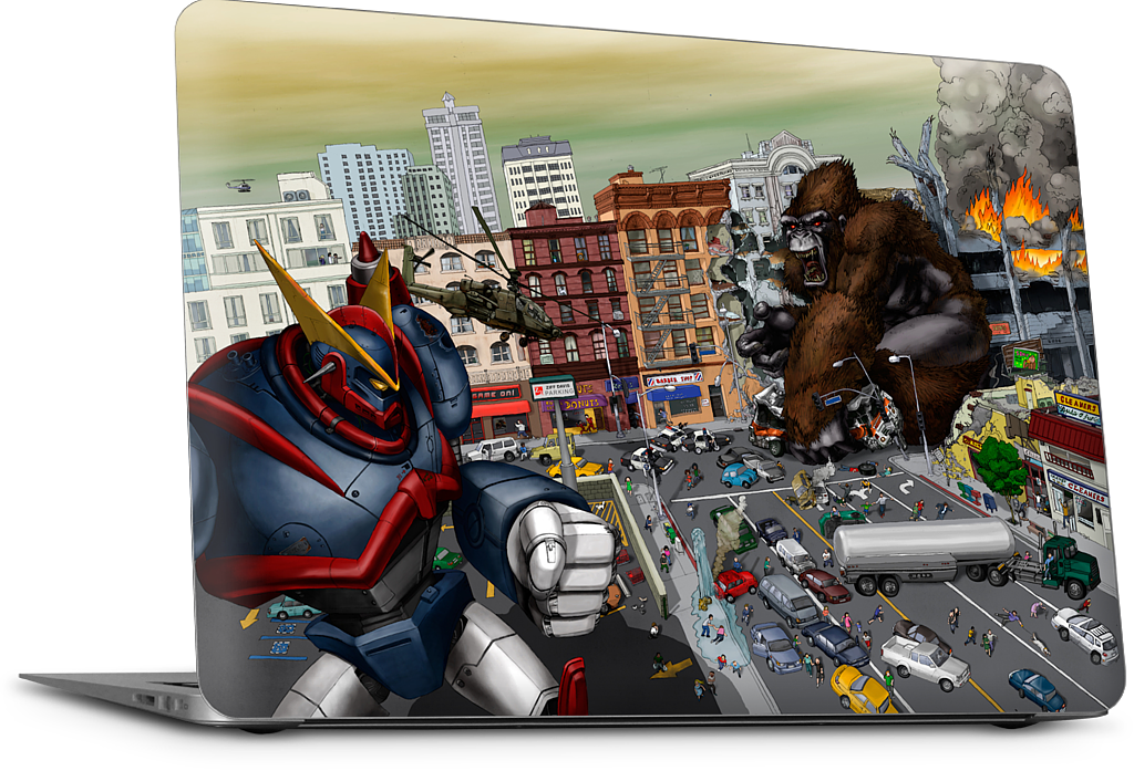 War Of The Monsters MacBook Skin