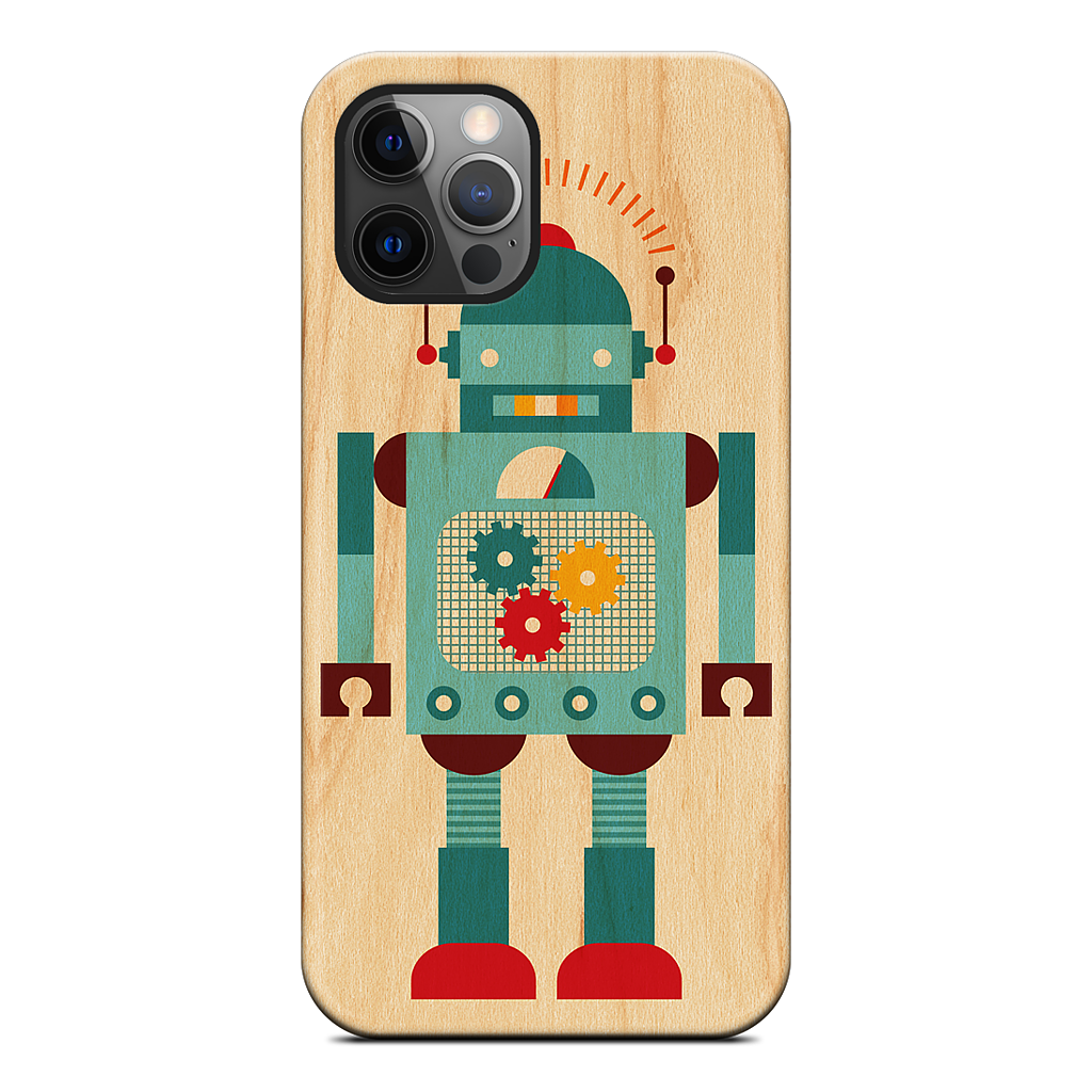 Blue Robot iPhone Case