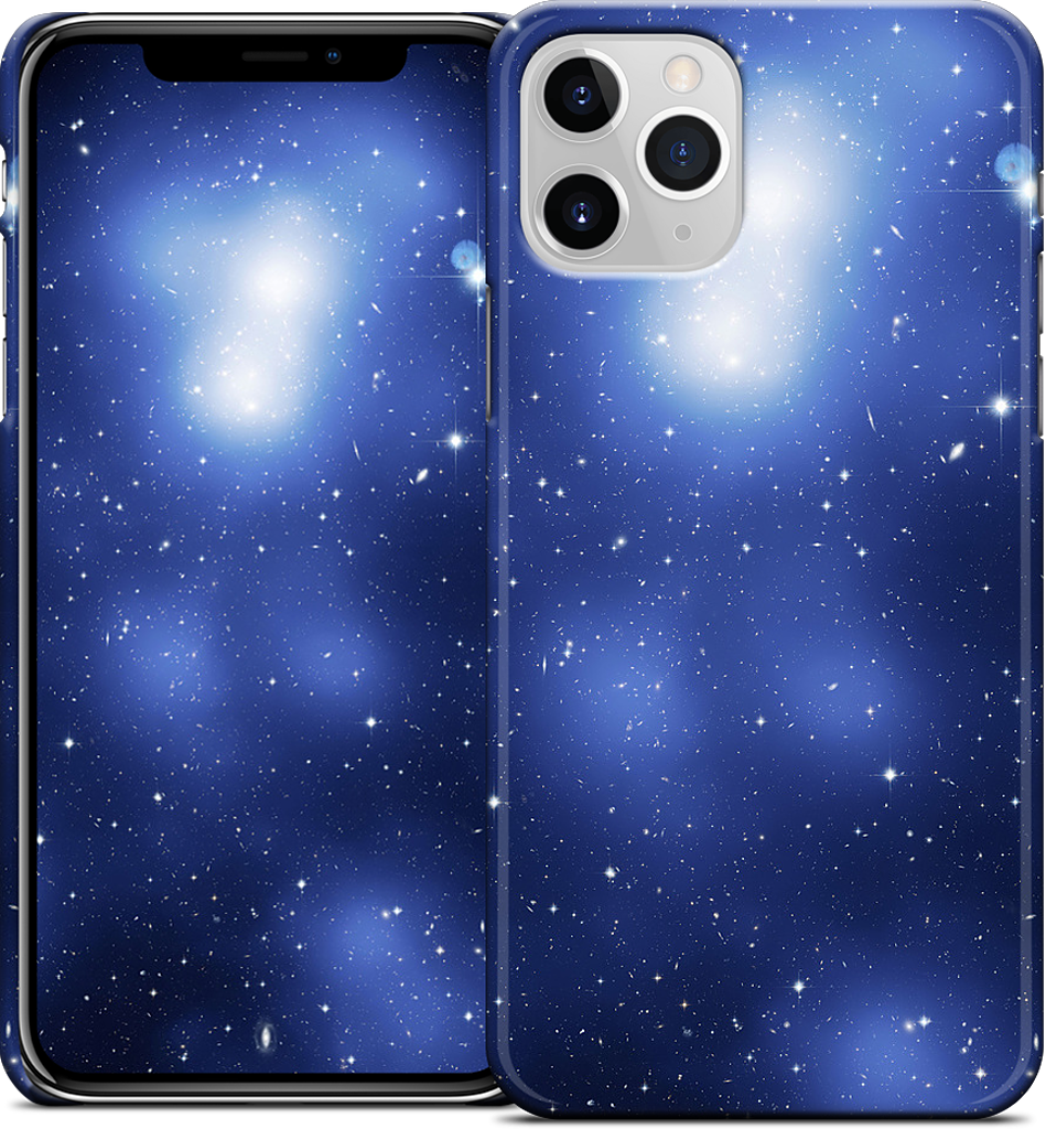 Galaxy Cluster Blue iPhone Case