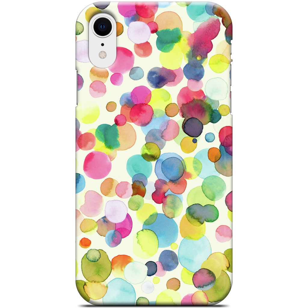 Watercolor Colorful Drops iPhone Case