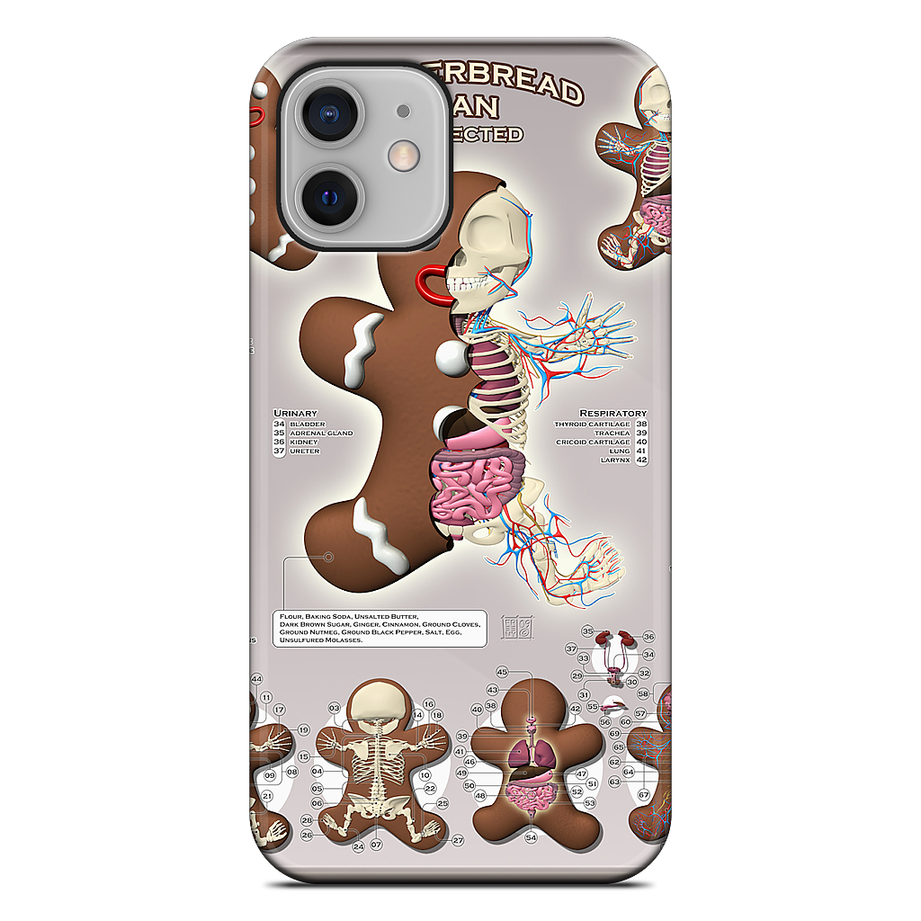 Gingerbread Man Dissected iPhone Case