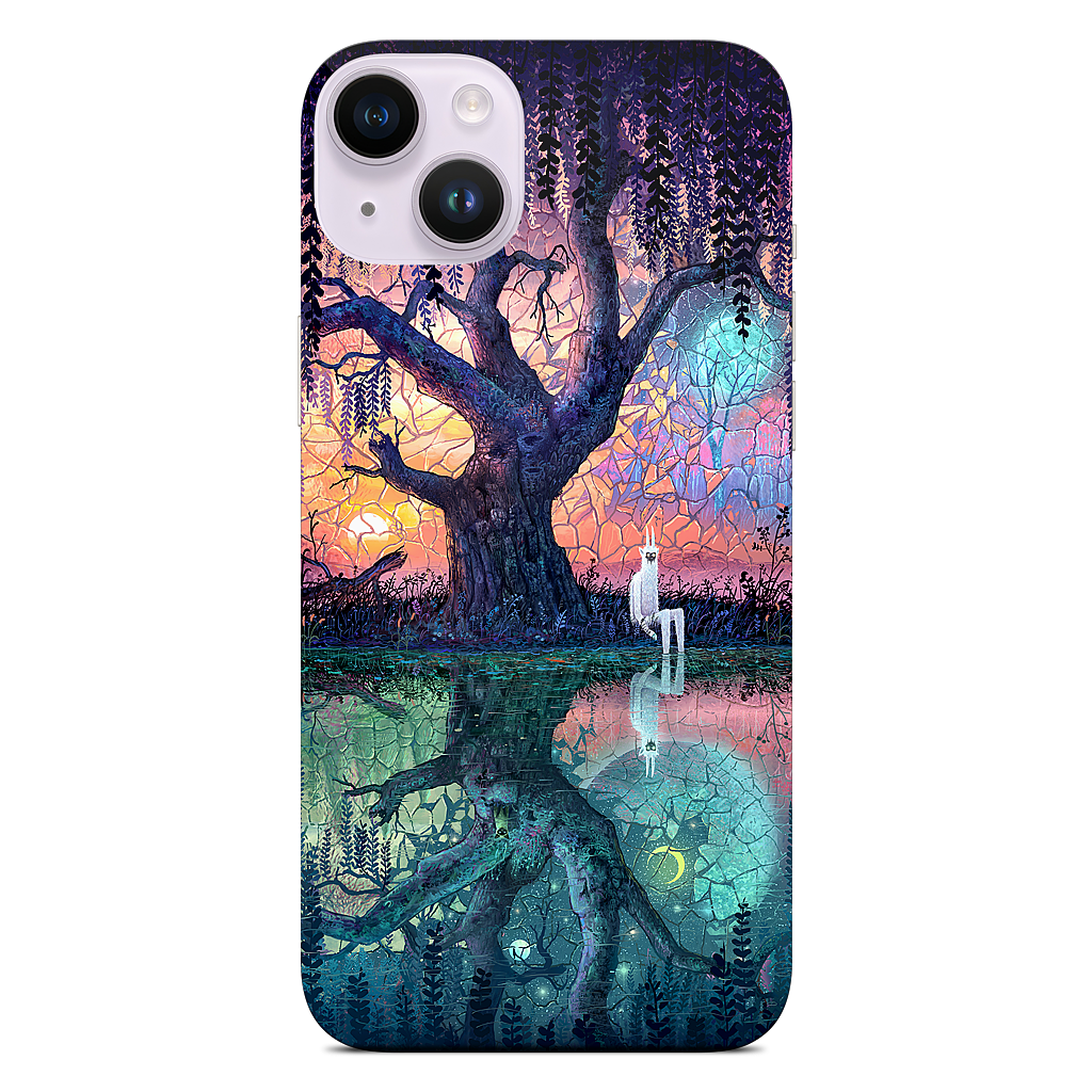 On the Banks of Broken Worlds iPhone Skin