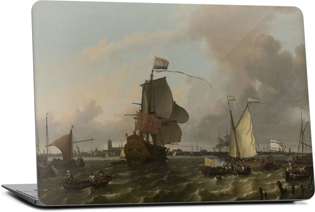The Warship Brielle on the Maas Rotterdam MacBook Skin