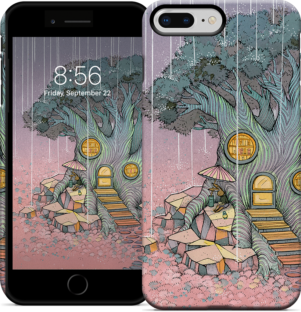 Rainy Day In The Library iPhone Case