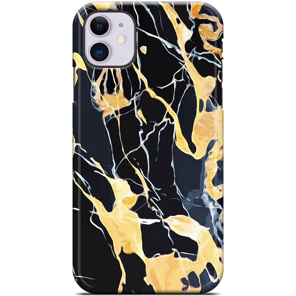 Black Marble iPhone Case