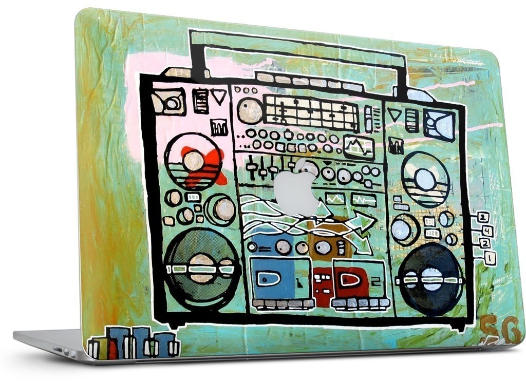 Ghetto Blaster MacBook Skin
