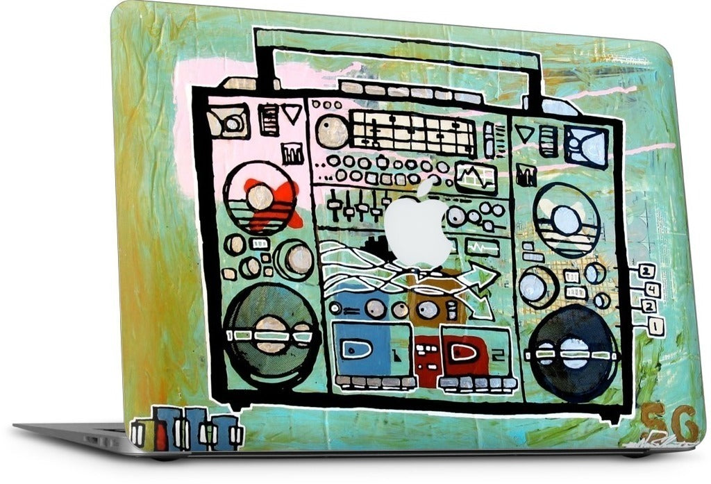 Ghetto Blaster MacBook Skin