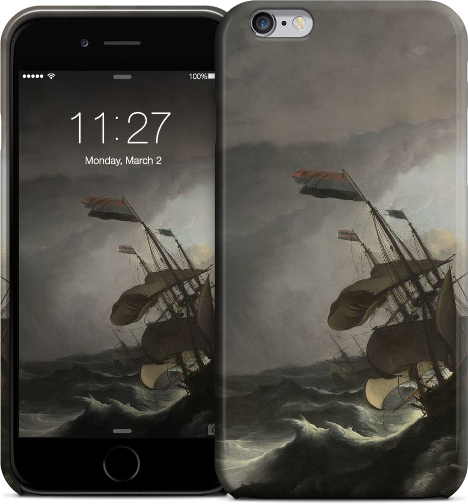 Warships During a Storm iPhone Case