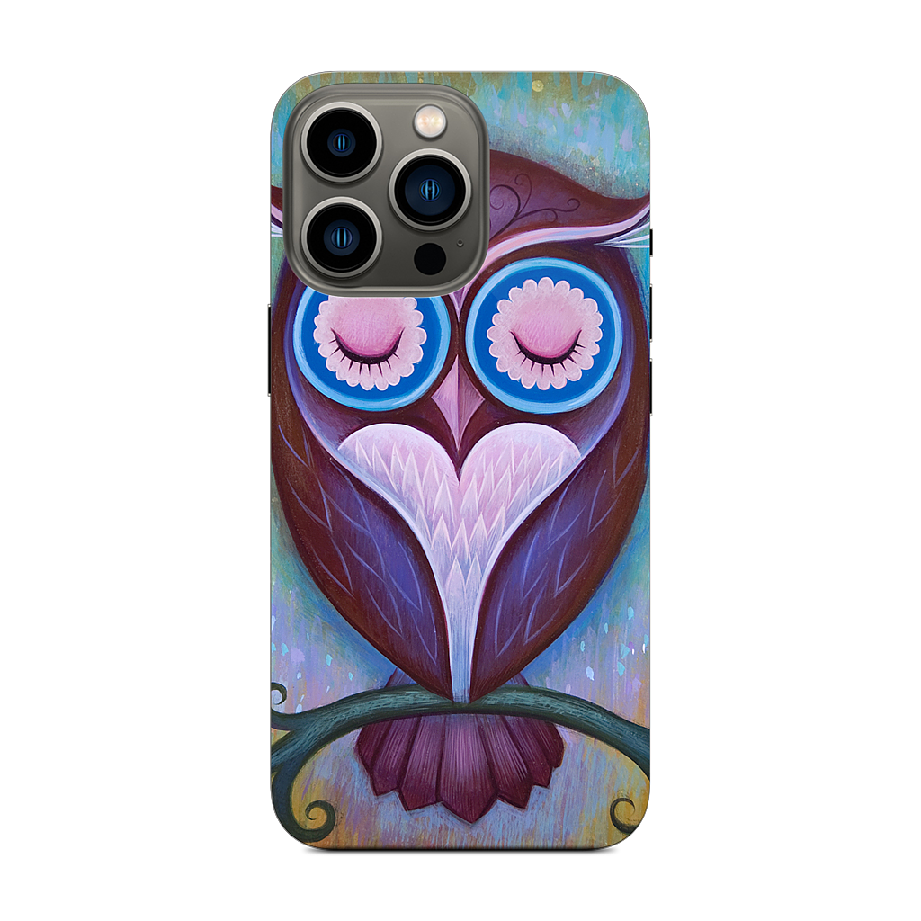Sleepy Owl iPhone Skin