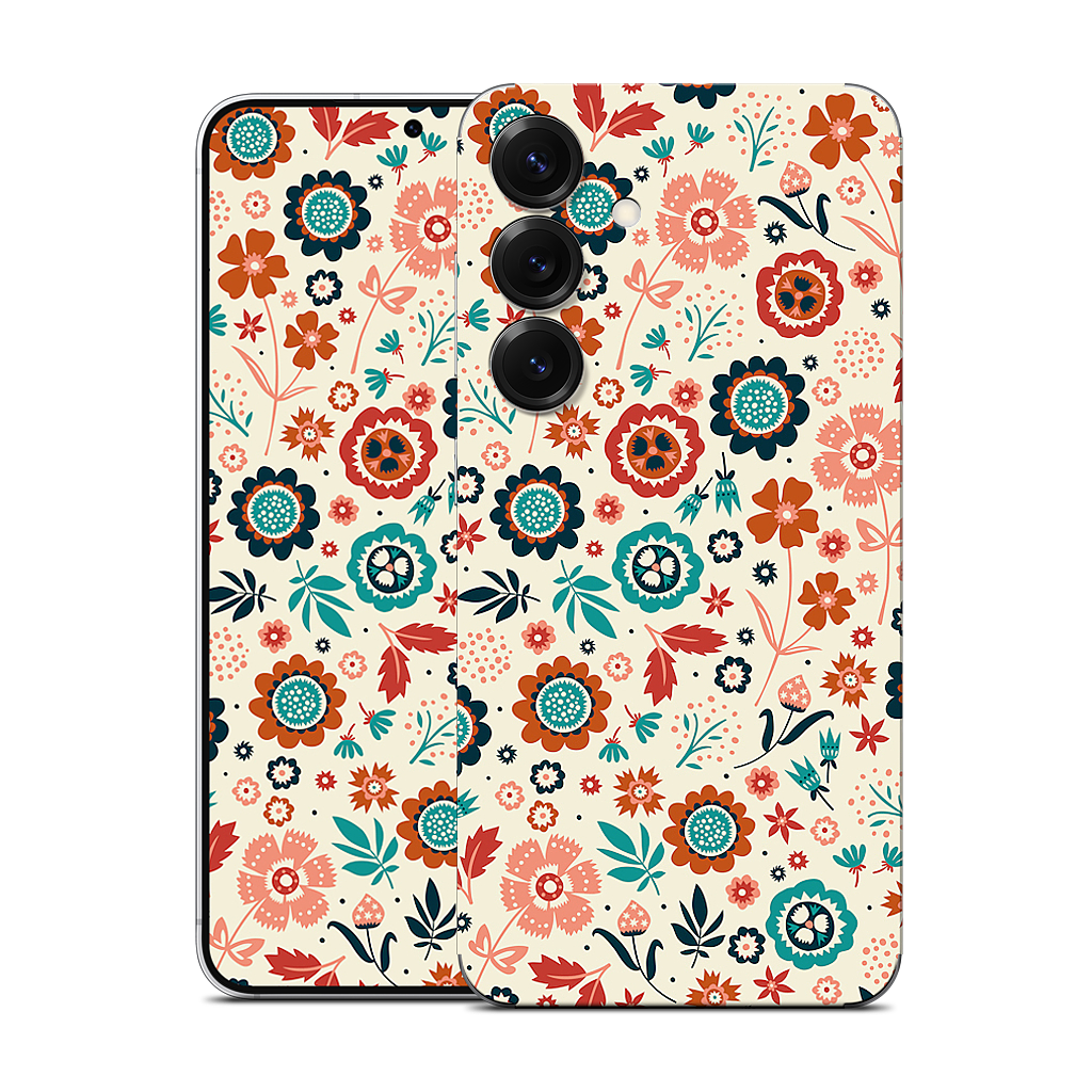 Folk Flowers Samsung Skin