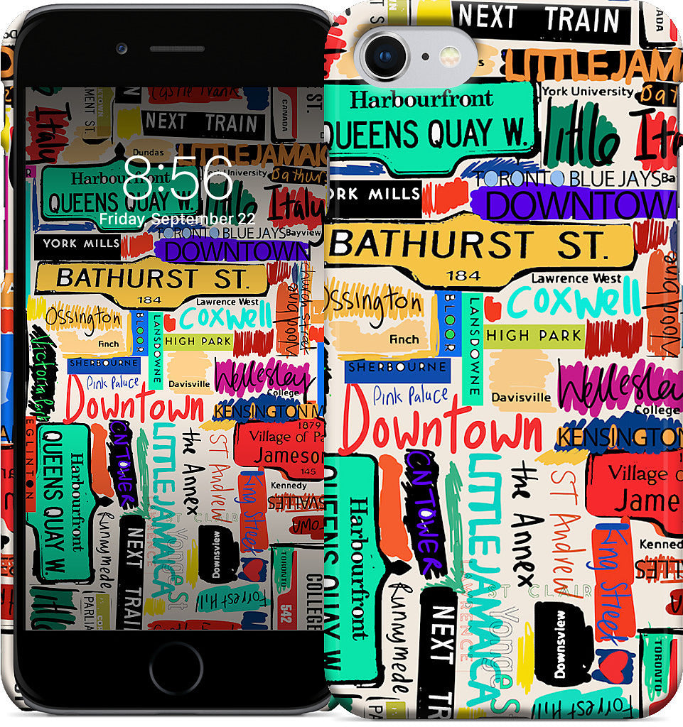 Toronto words iPhone Case