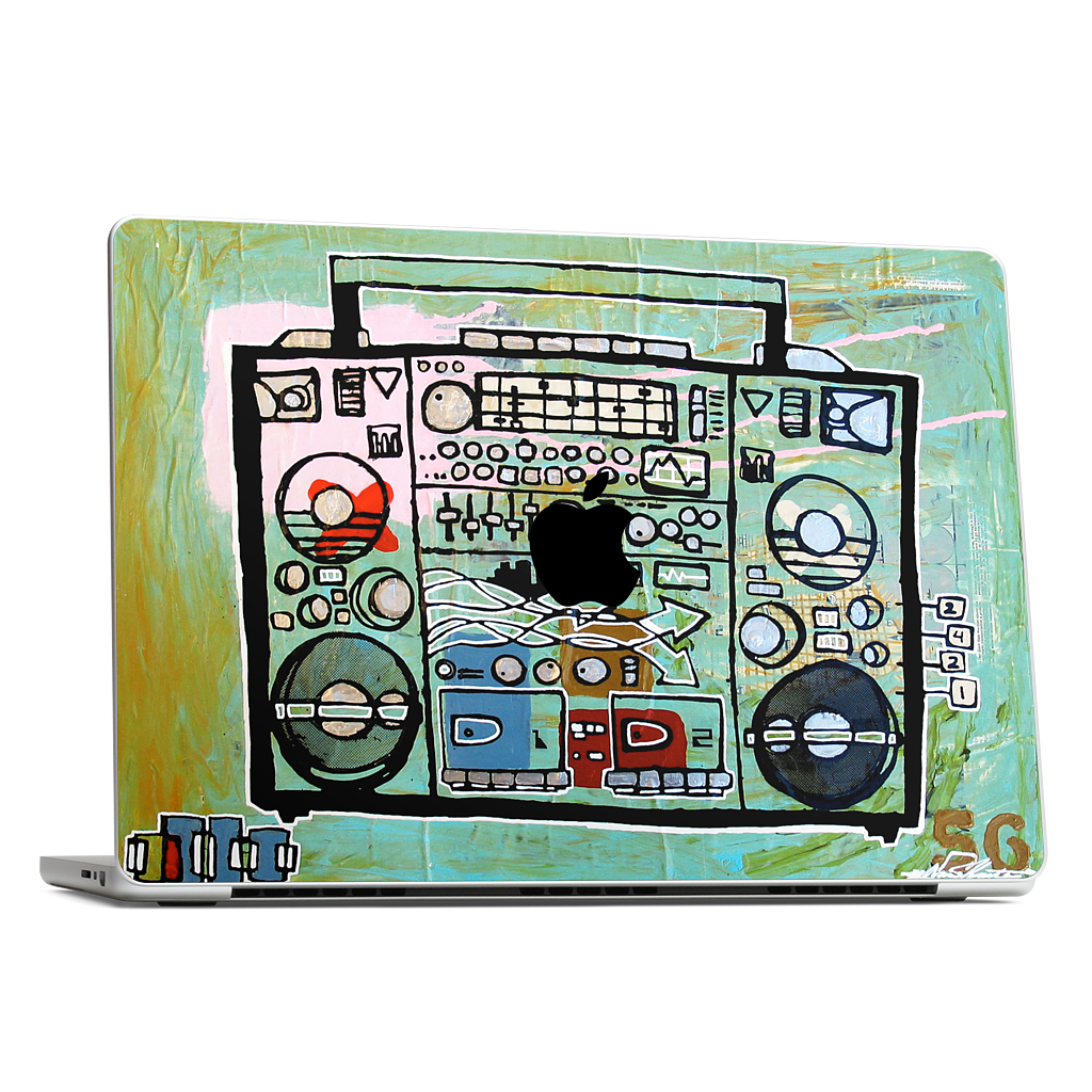 Ghetto Blaster MacBook Skin