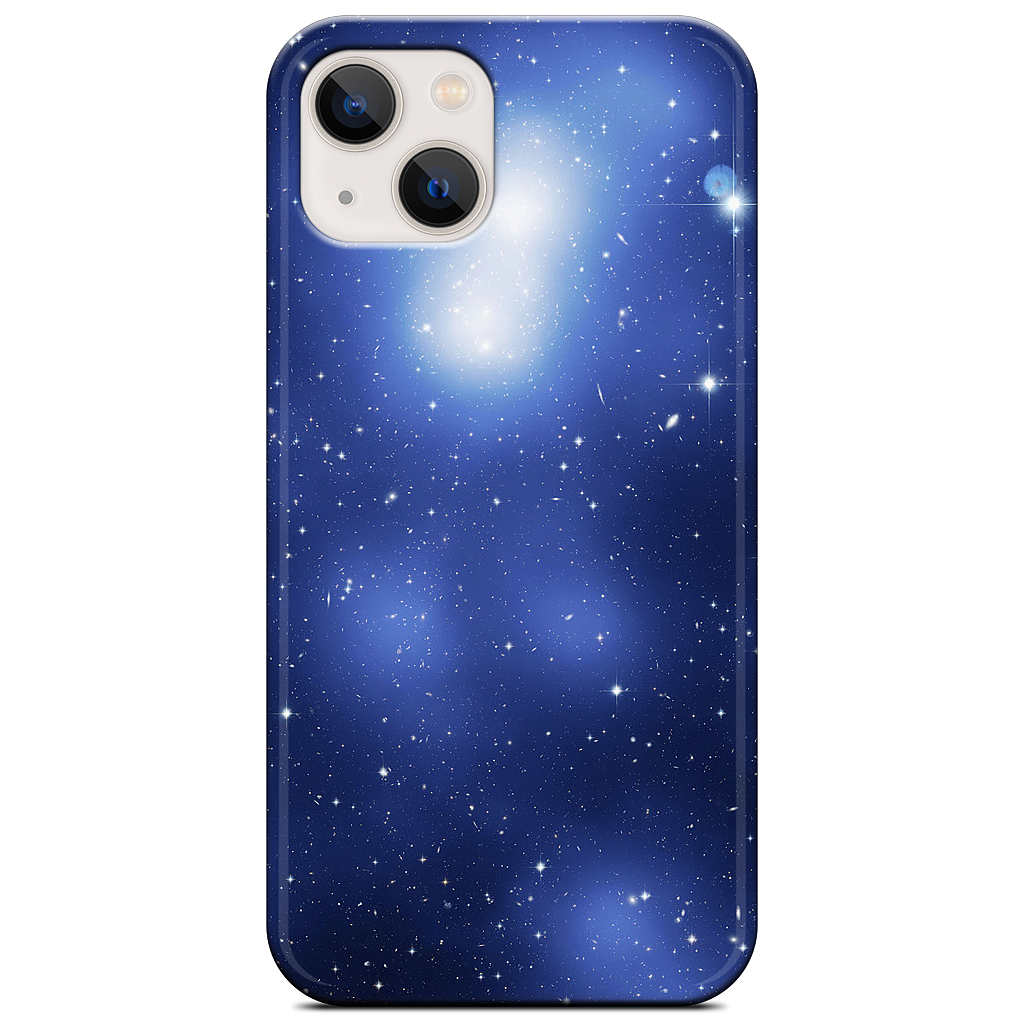Galaxy Cluster Blue iPhone Case