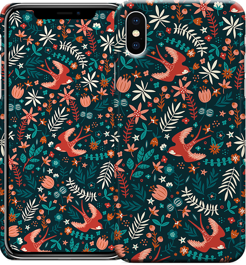 Flying Swallows iPhone Case