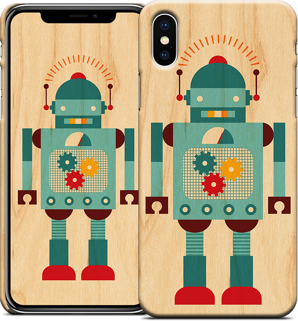 Blue Robot iPhone Case