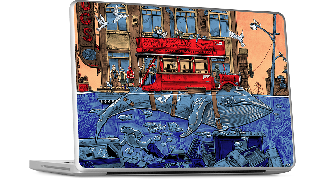 Northbound Whale MacBook Skin