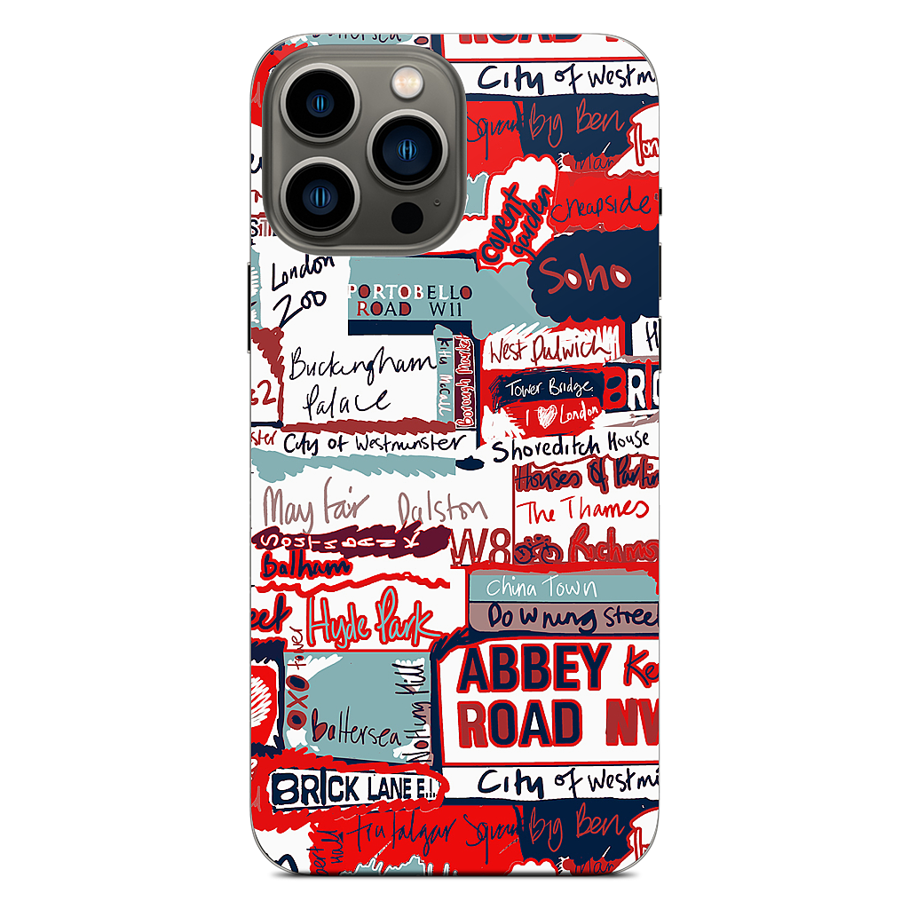 London Words iPhone Skin
