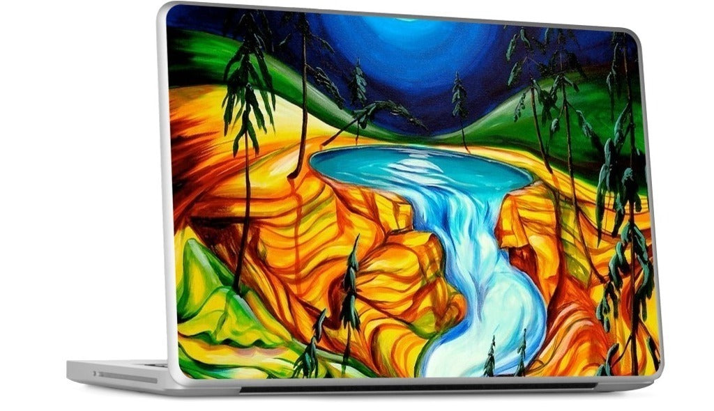 Cup Of Life Athabasca Falls Jasper MacBook Skin