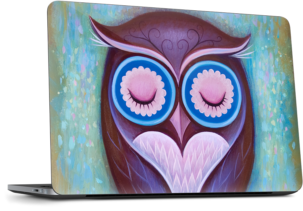 Sleepy Owl Dell Laptop Skin