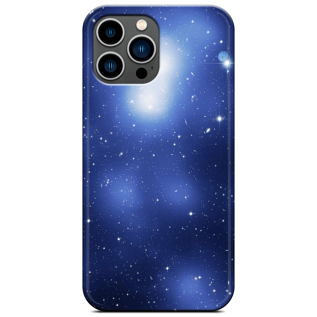 Galaxy Cluster Blue iPhone Case