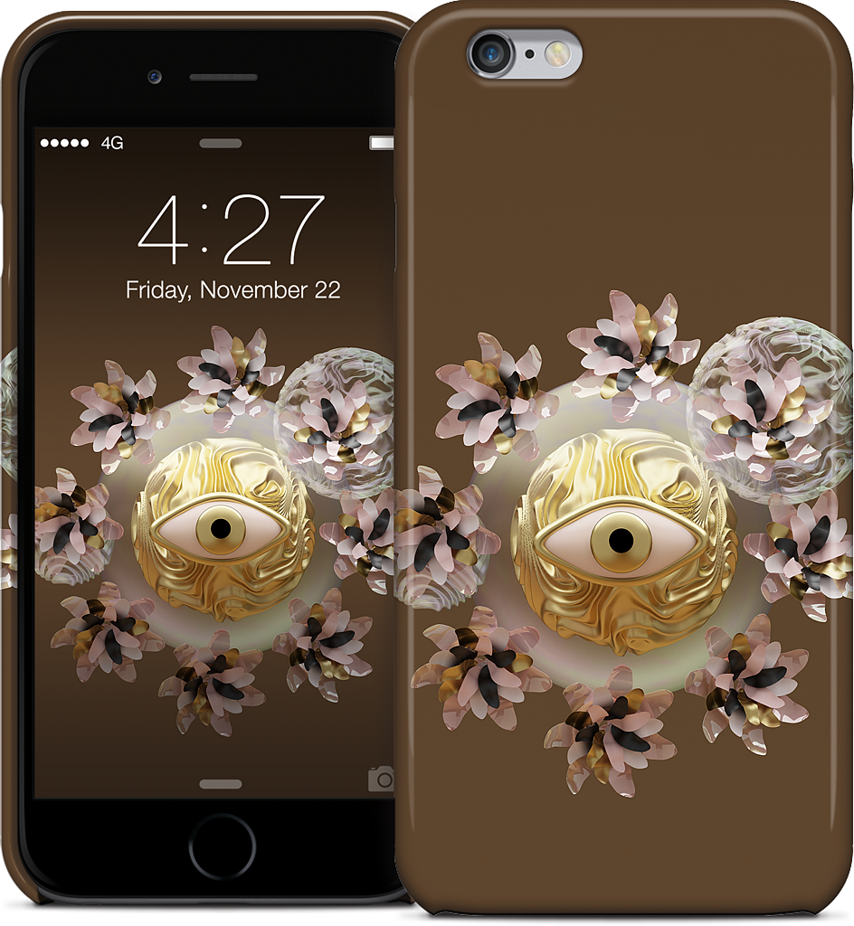 Golden Flowers iPhone Case