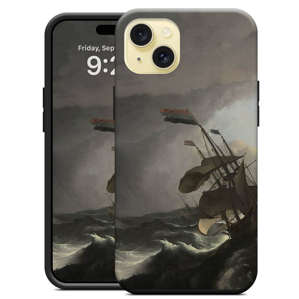 Warships During a Storm iPhone Case