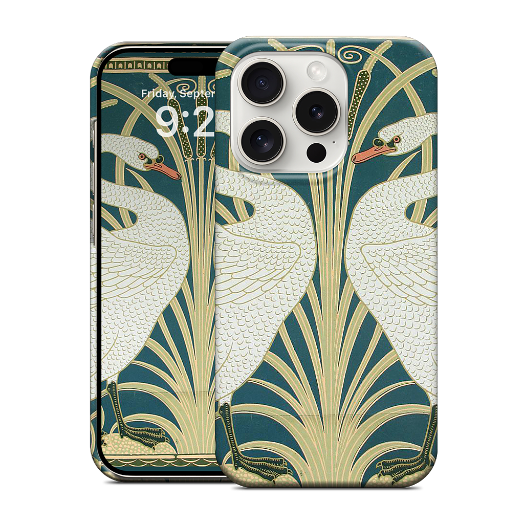 Swans and Irises iPhone Case