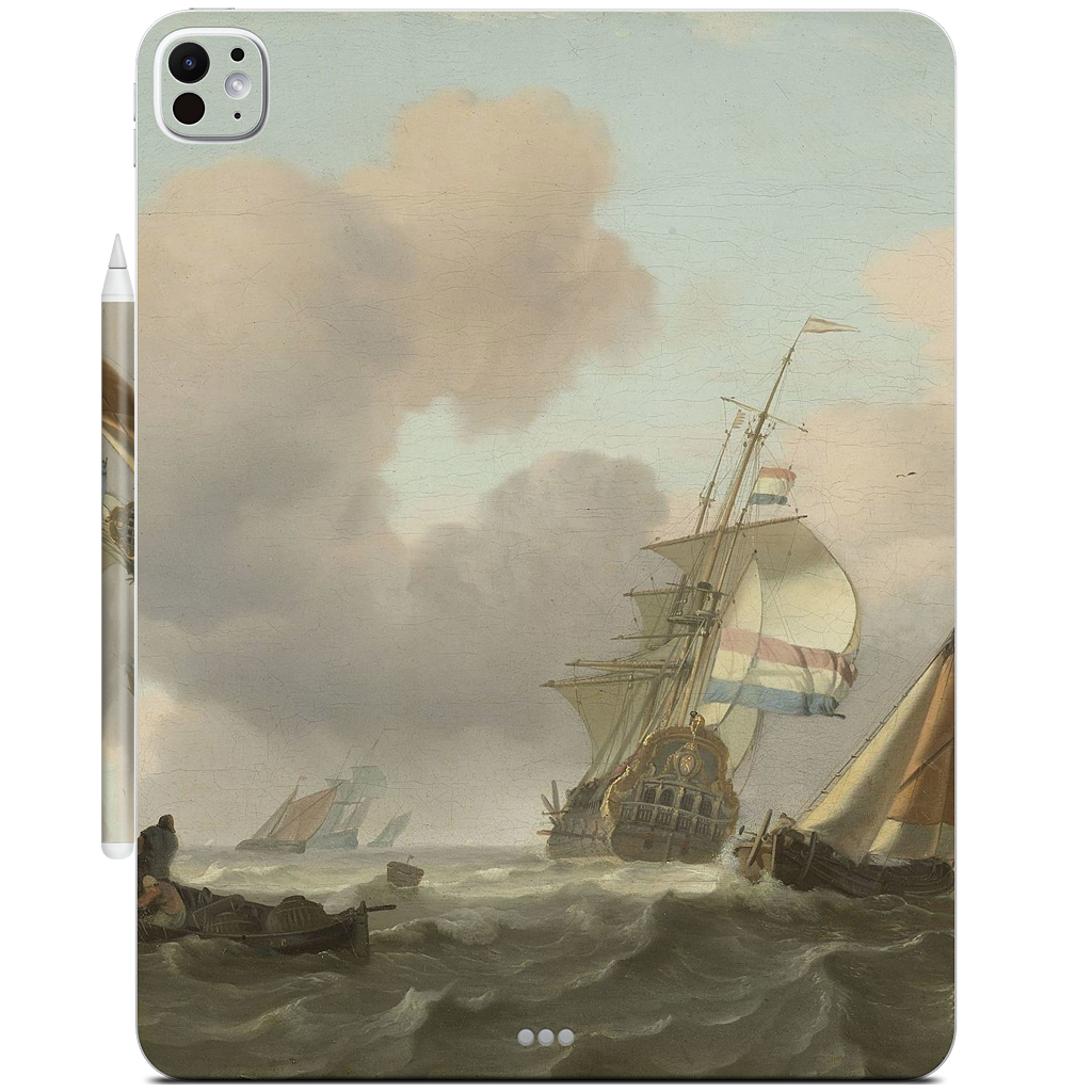 Ships in Choppy Sea iPad Skin