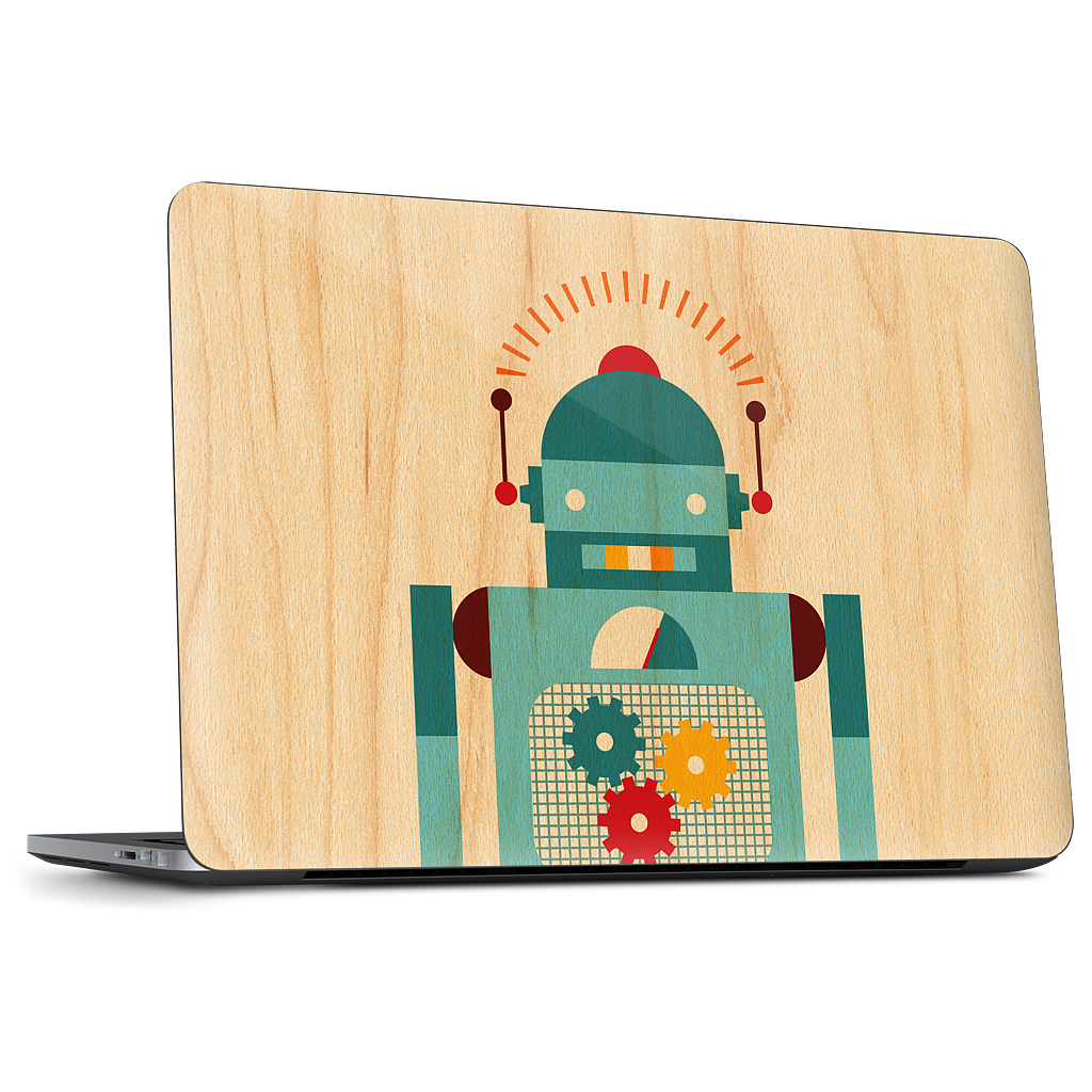 Blue Robot Dell Laptop Skin