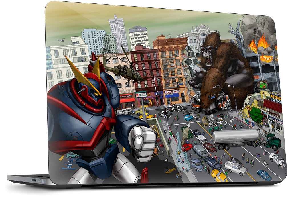 War Of The Monsters Dell Laptop Skin