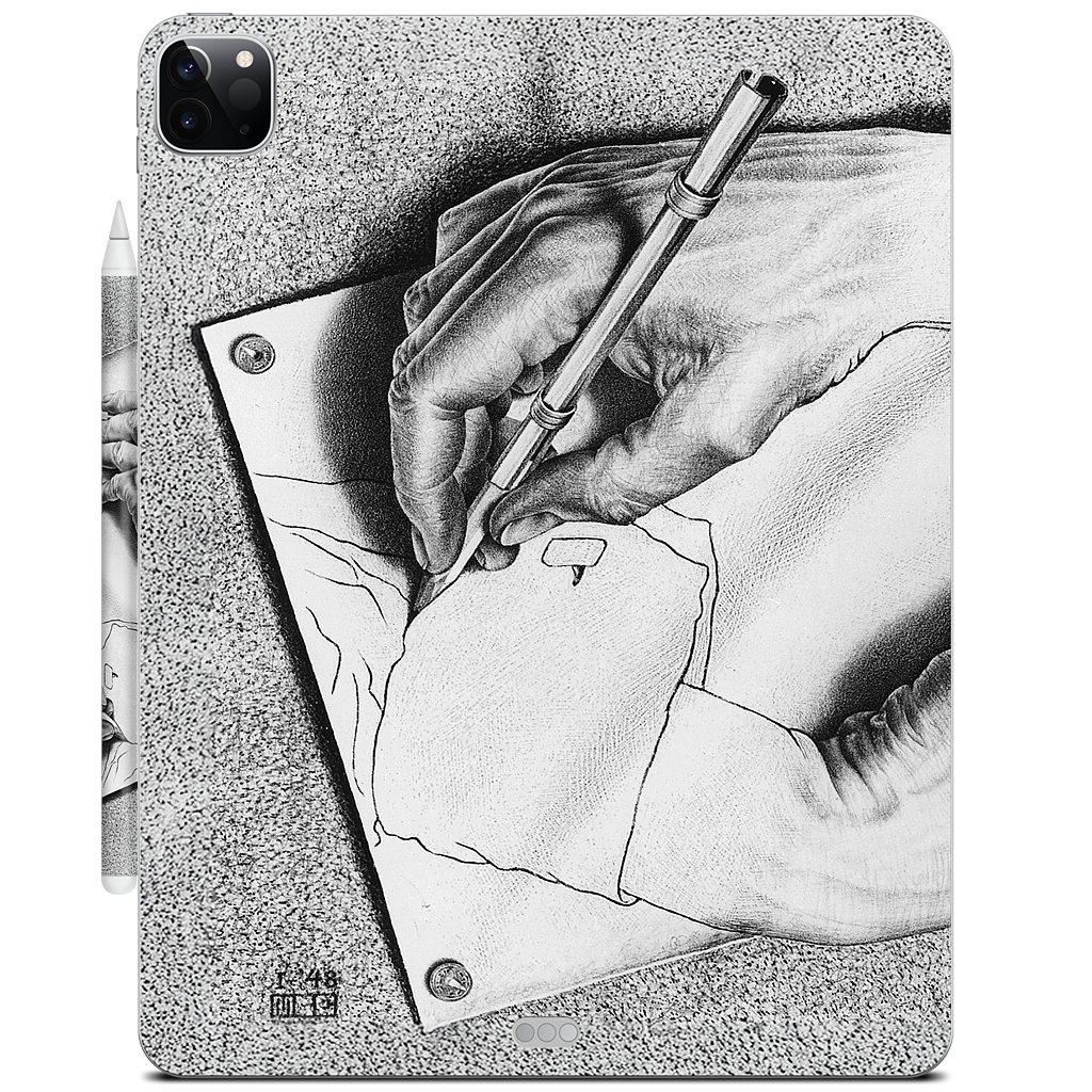 Drawing Hands iPad Skin