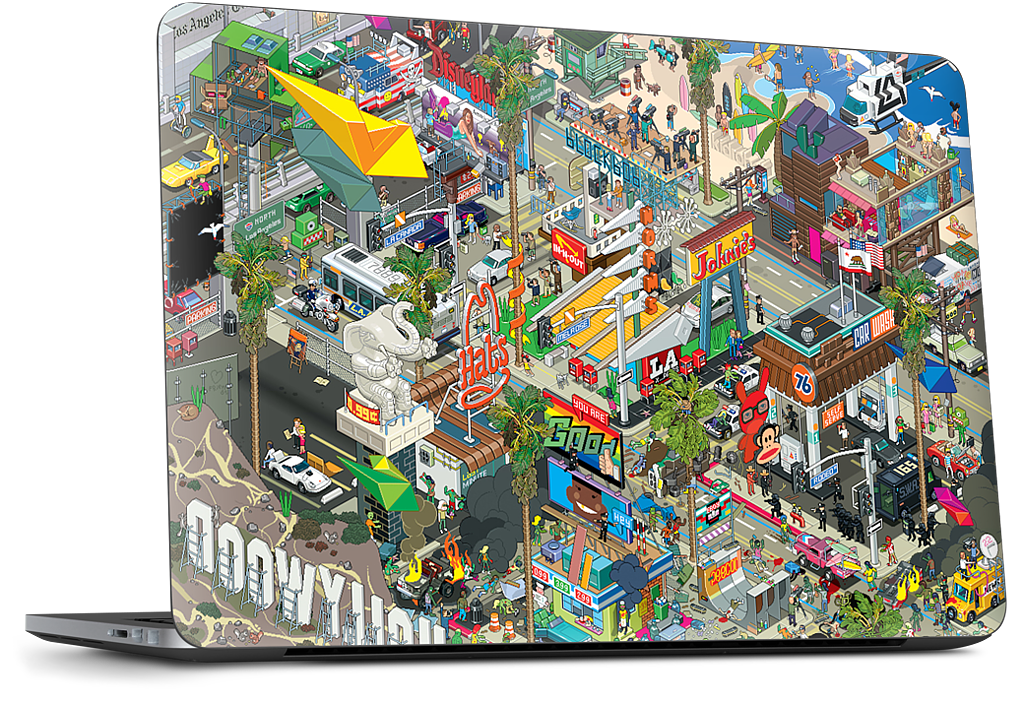Los Angeles Dell Laptop Skin