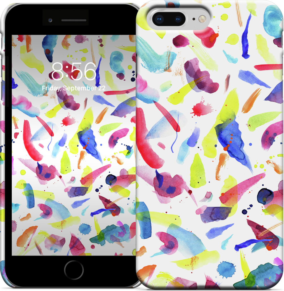 Watercolor Summer Brushstrokes iPhone Case