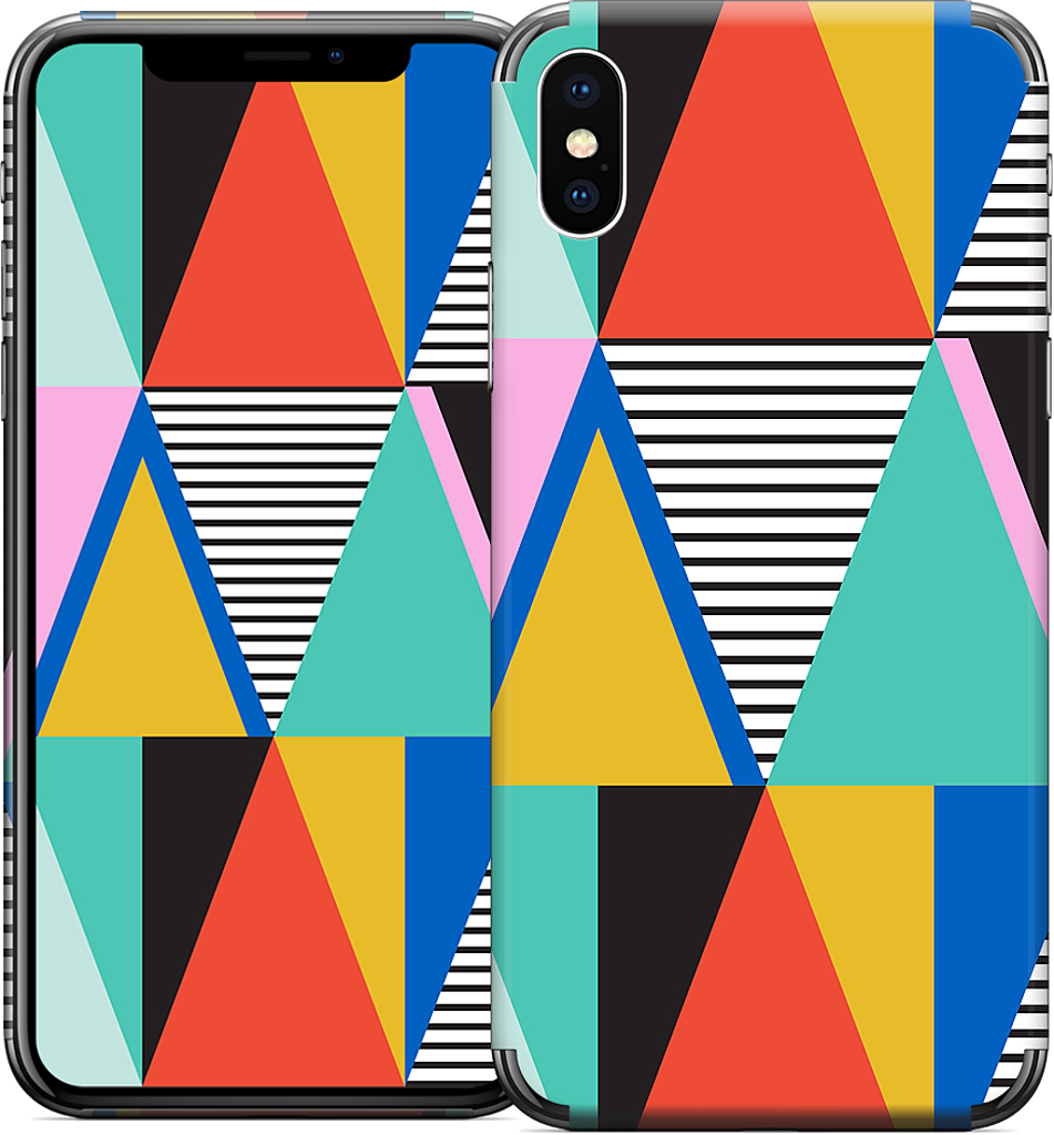 Graphic Triangles iPhone Skin