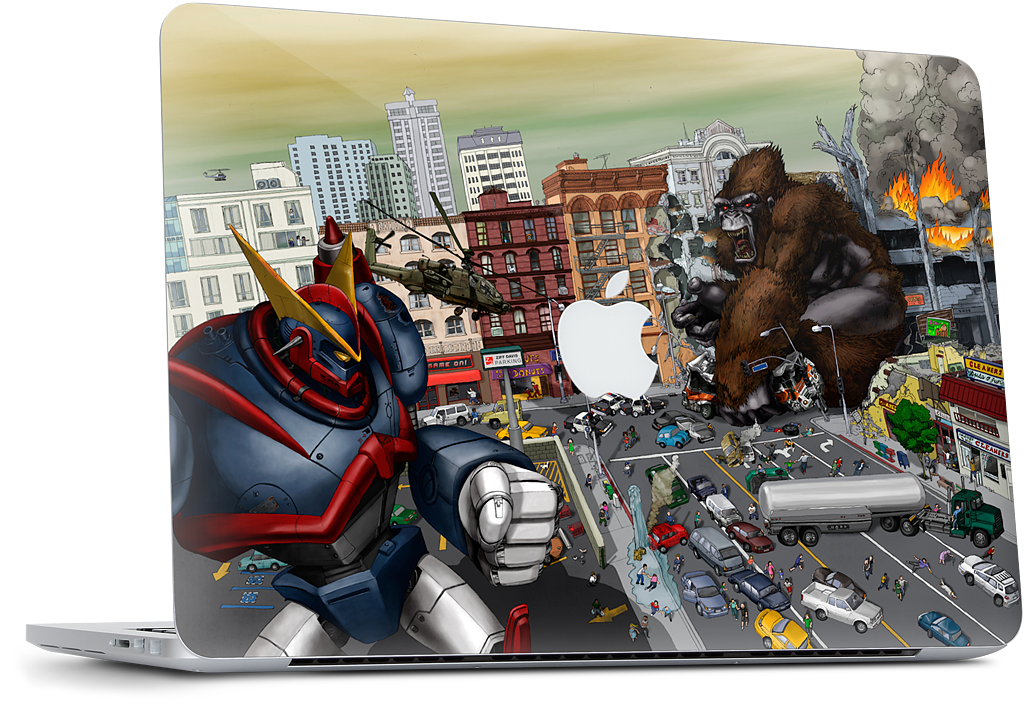 War Of The Monsters MacBook Skin