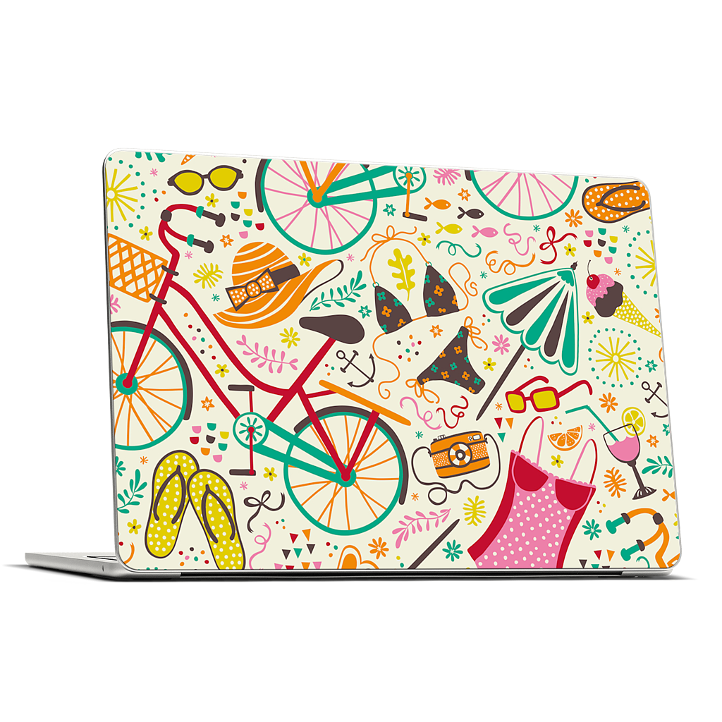Seaside Cycle MacBook Skin