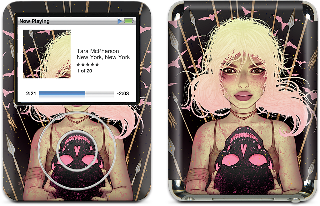 Memento Black iPod Skin