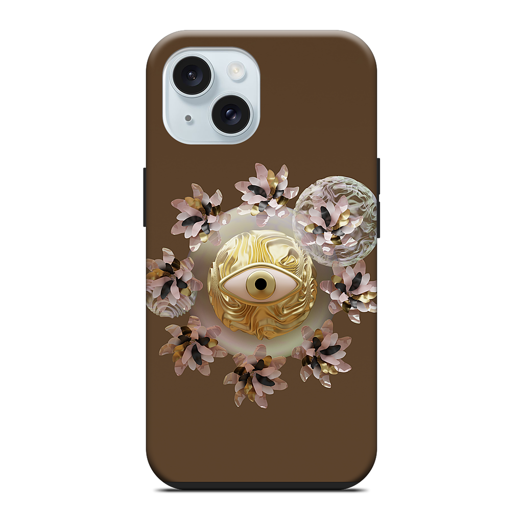 Golden Flowers iPhone Case