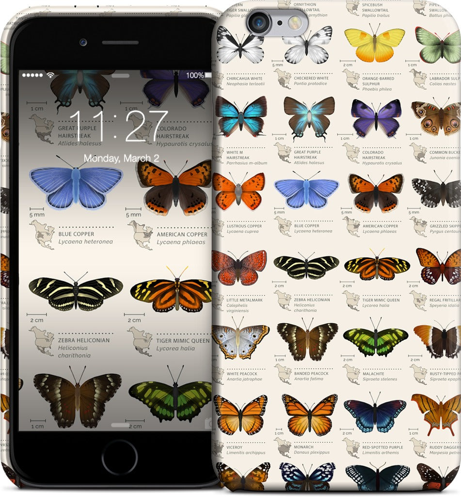 42 North American butterflies iPhone Case