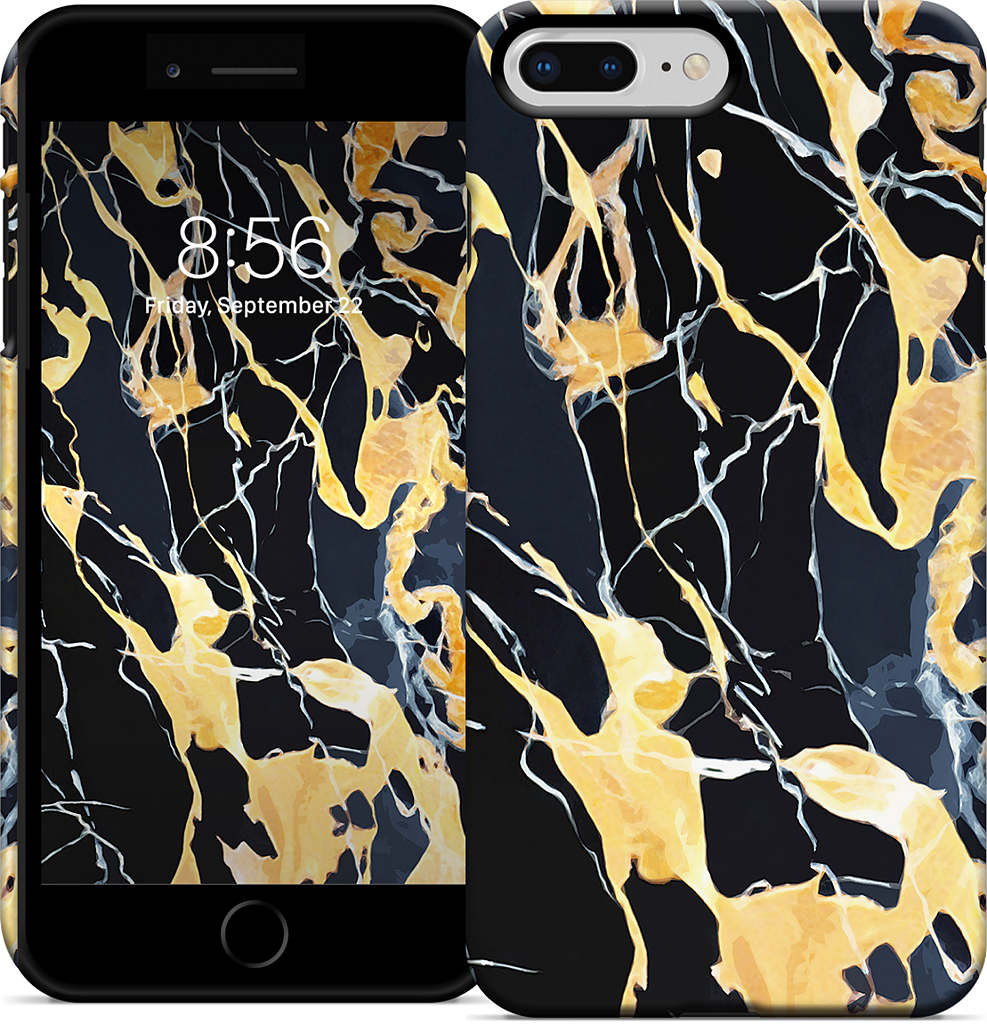 Black Marble iPhone Case