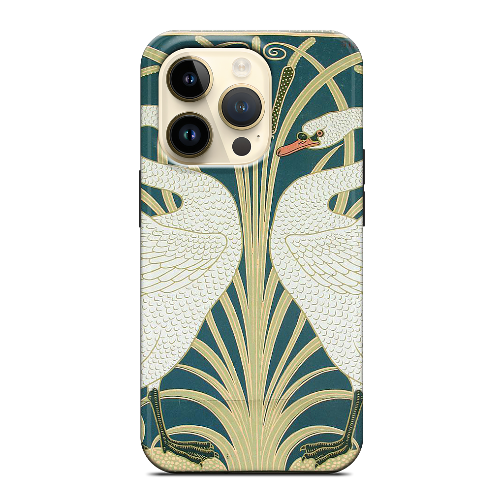 Swans and Irises iPhone Case