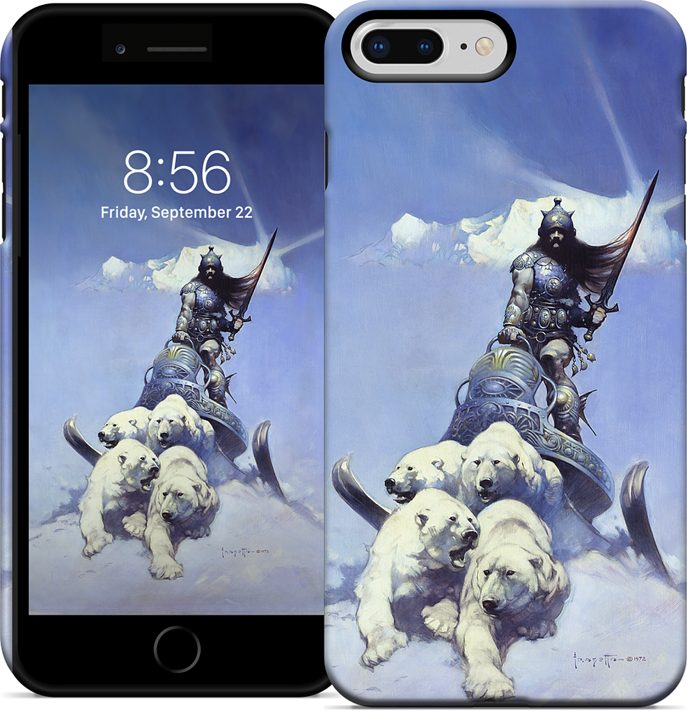 Silver Warrior iPhone Case