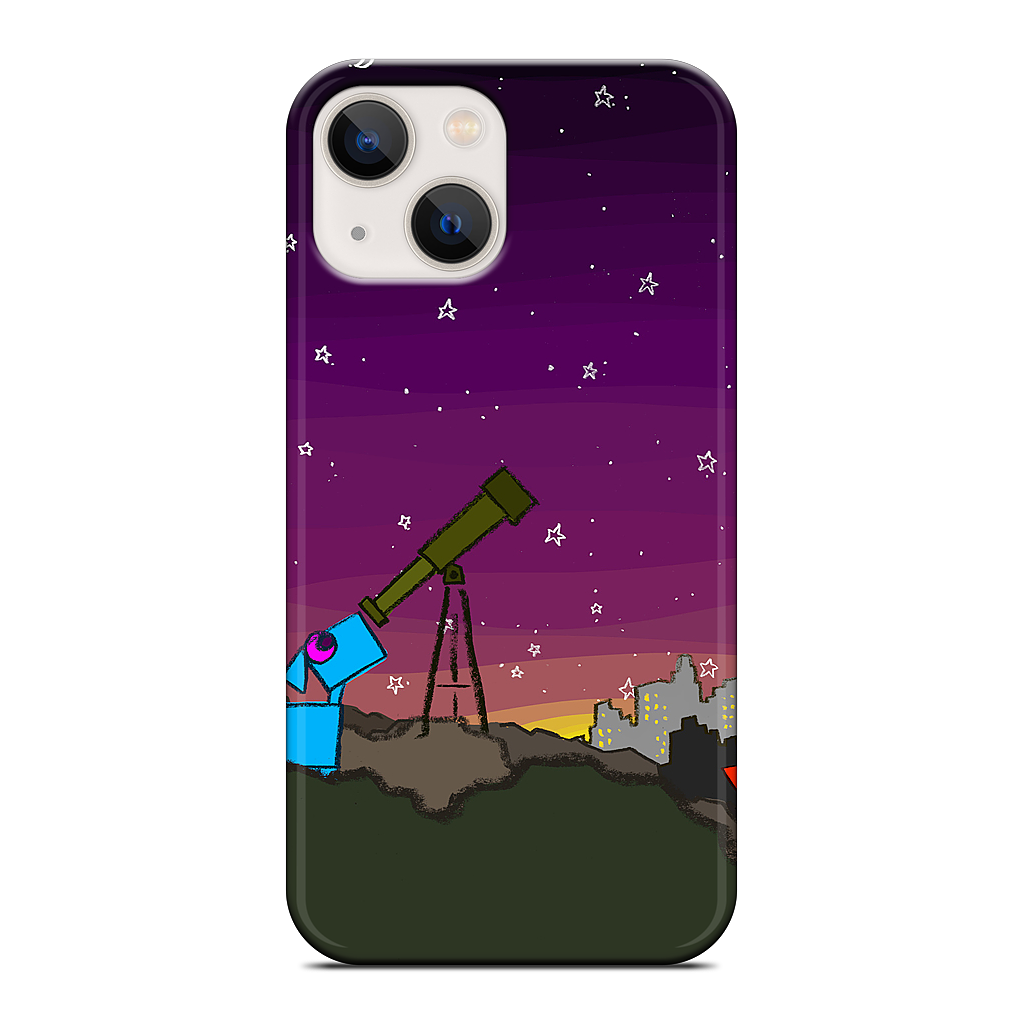 Space Dog Telescope iPhone Case