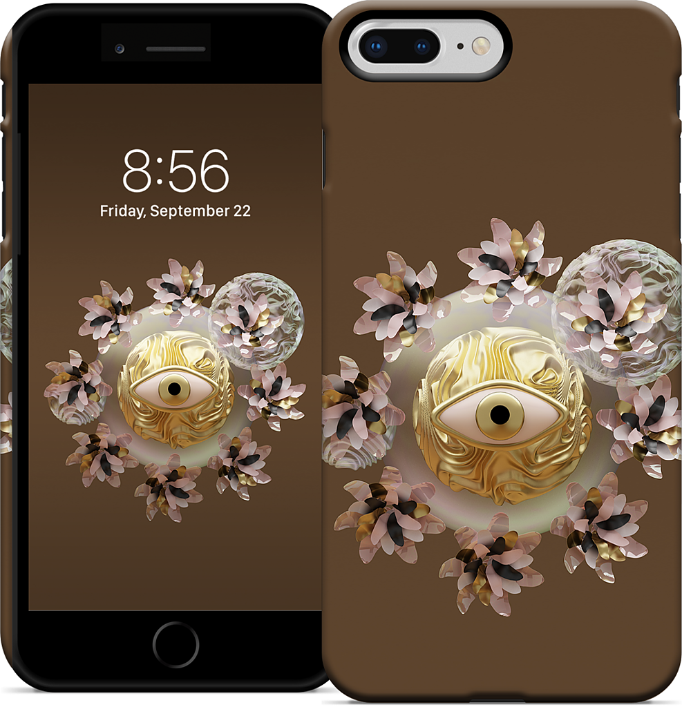 Golden Flowers iPhone Case