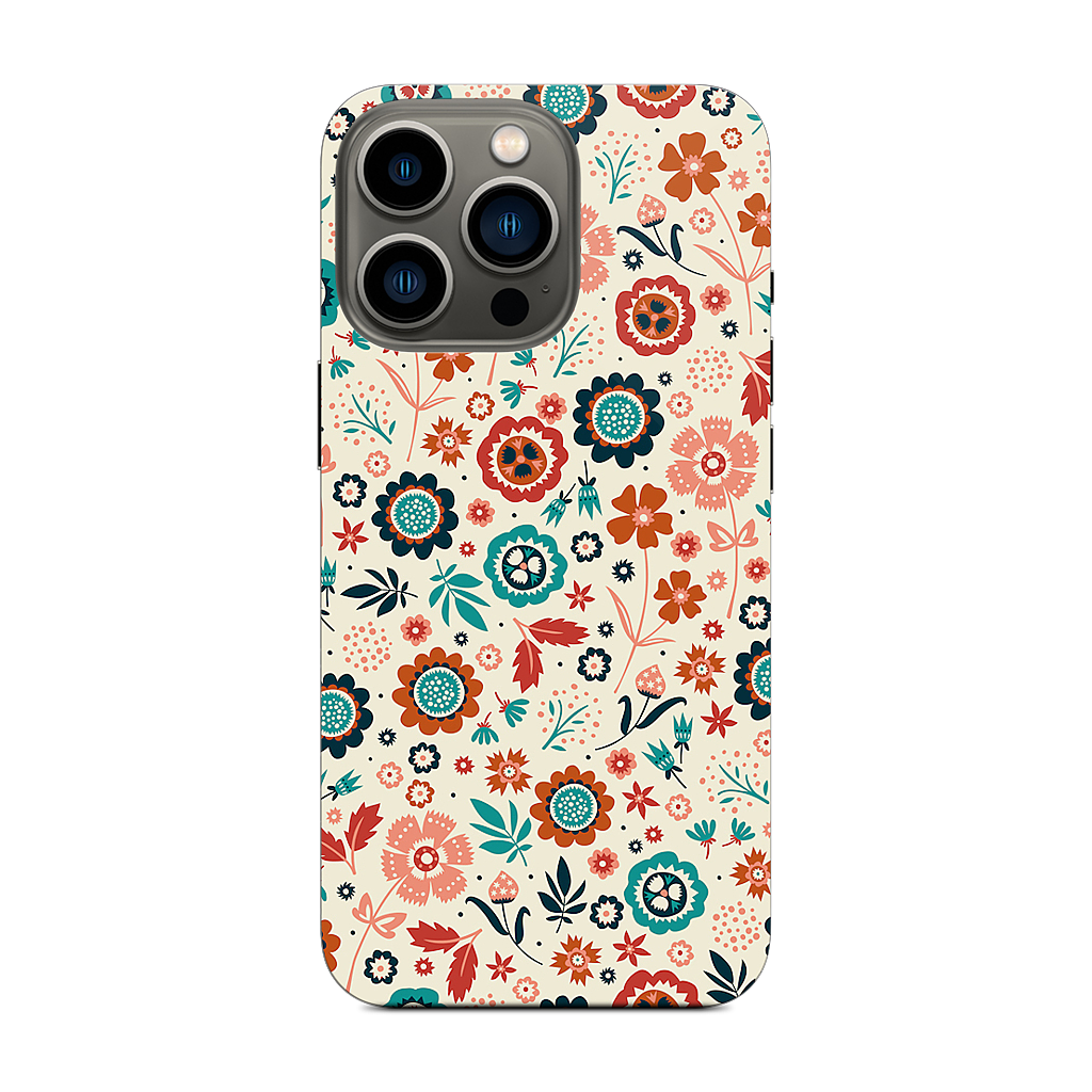 Folk Flowers iPhone Skin