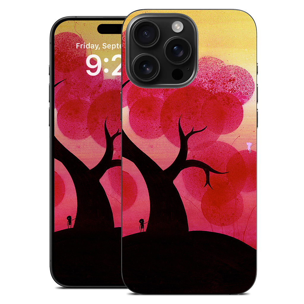 Red Blossoms iPhone Skin