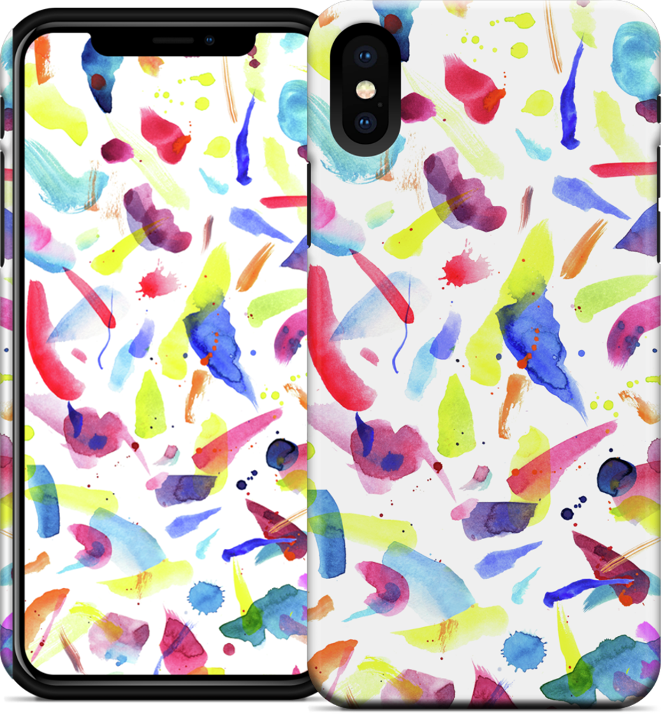 Watercolor Summer Brushstrokes iPhone Case